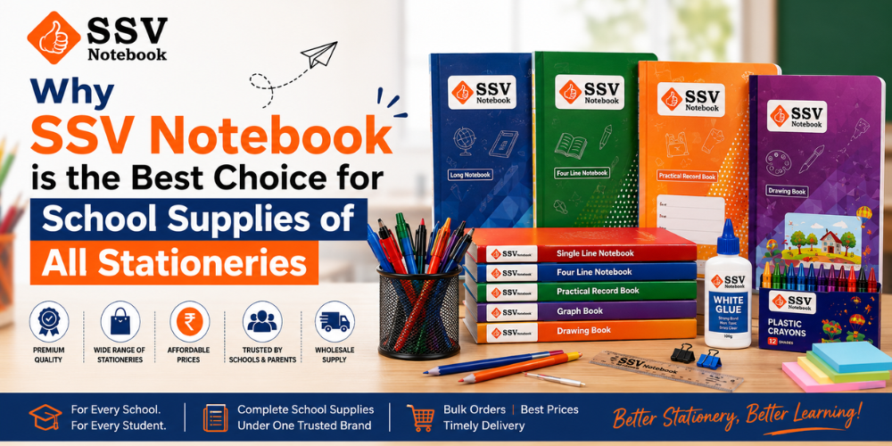 Why SSV Notebook is the Best Choice for School Supplies of All Stationeries